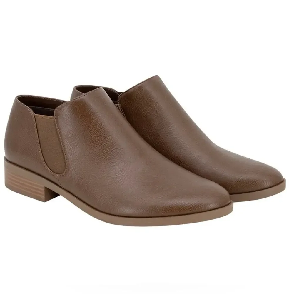 Kensie Ankle Boots Brown Size 7 NEW in Box - Picture 6 of 9
